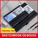 Caderno de Desenho MIKAILAN - 80 Folhas, 130g para Esboços e Arte