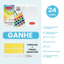 Conjunto de Aquarela com 12/24/36/48 Cores - Para Artistas e Entusiastas
