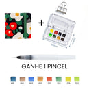 Aquarela Schmincke Portátil com Caixa de Madeira ou Acrílico - 8 Cores