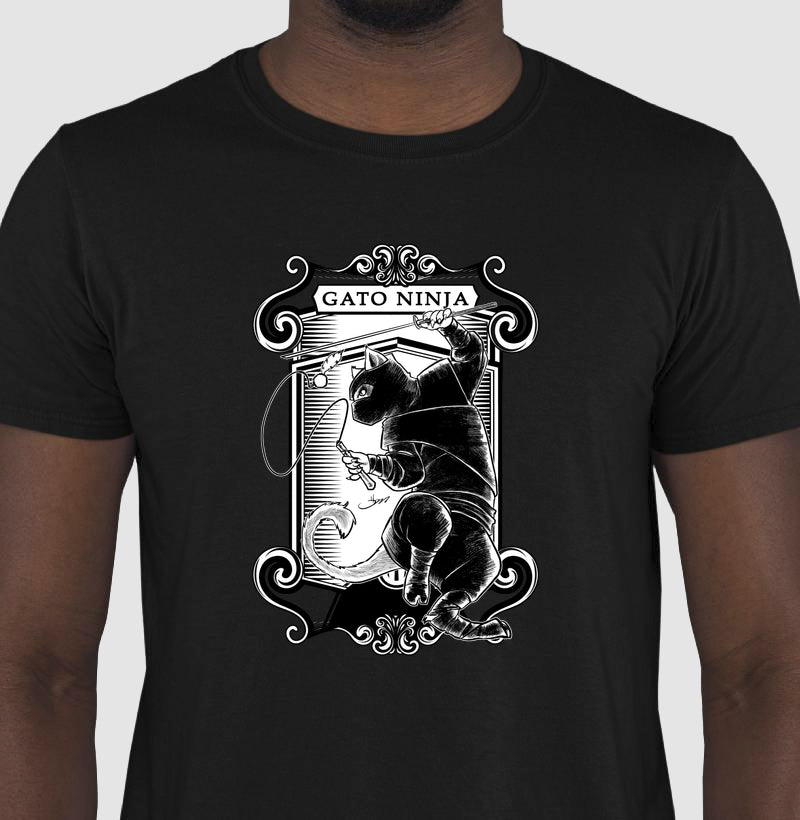 Camiseta Gato Ninja