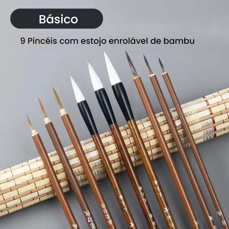 Pincéis Bambu Artístico - Suavidade e Controle em Sua Arte