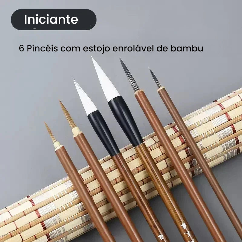 Pincéis Bambu Artístico - Suavidade e Controle em Sua Arte