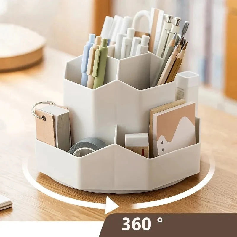 Organizador de Canetas Giratório 360°: Mantenha seu Espaço Organizado com Estilo