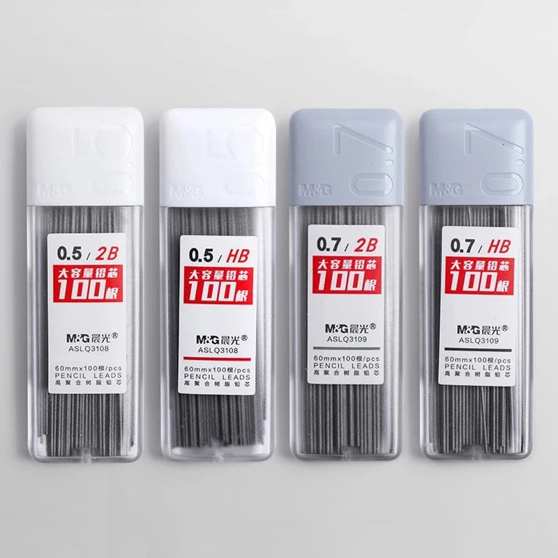 Refis de Lapiseira 2B/HB 0.5/0.7mm - Conjunto com 2 Caixas para Escrita e Desenho