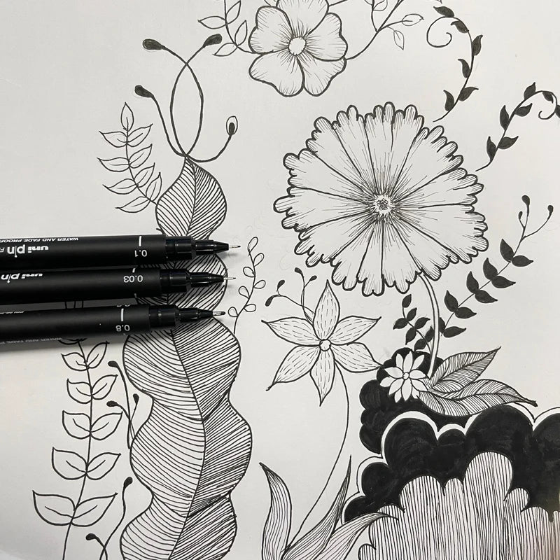 Caneta Nanquim de Contorno e Esboço: Domine os Detalhes com Precisão