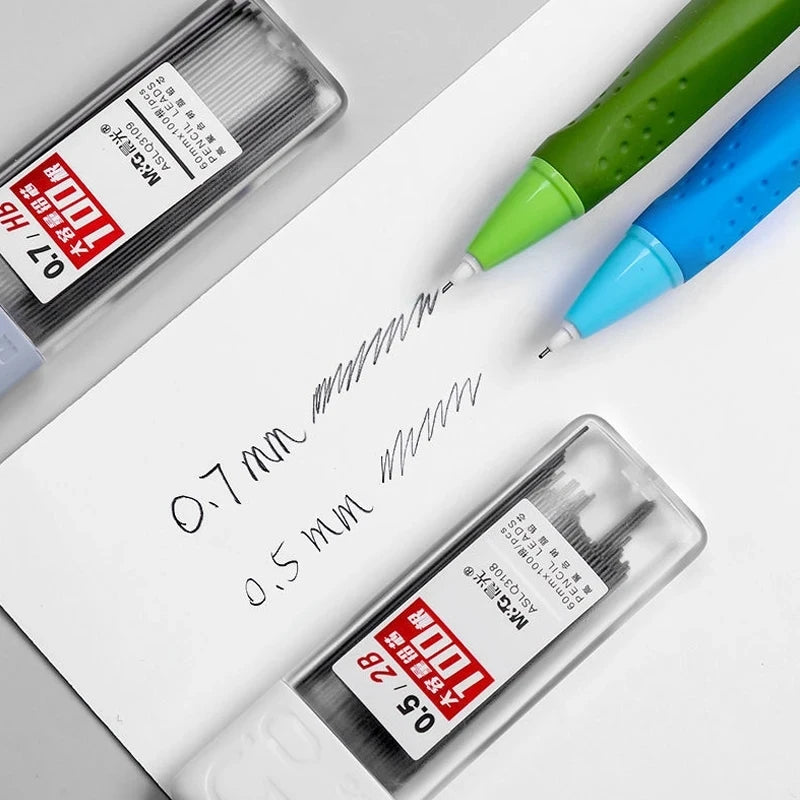 Refis de Lapiseira 2B/HB 0.5/0.7mm - Conjunto com 2 Caixas para Escrita e Desenho