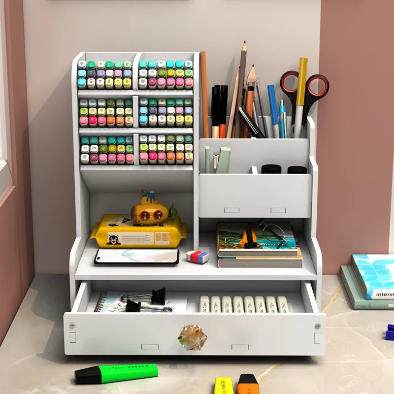 Organizador de Canetas Criativo e Espaçoso - Sua Mesa com Estilo