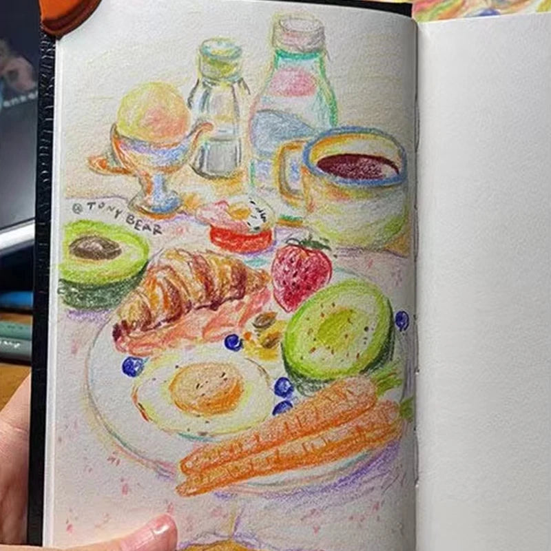 Caderno de Desenho MIKAILAN - 80 Folhas, 130g para Esboços e Arte