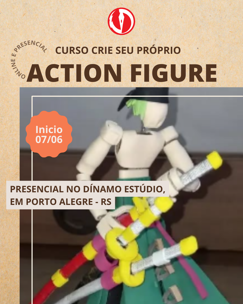 Curso Crie Seu Próprio Action Figure – Presencial e Online Ao Vivo