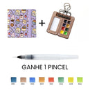 Aquarela Schmincke Portátil com Caixa de Madeira ou Acrílico - 8 Cores