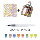 Aquarela Schmincke Portátil com Caixa de Madeira ou Acrílico - 8 Cores