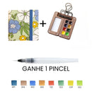 Aquarela Schmincke Portátil com Caixa de Madeira ou Acrílico - 8 Cores