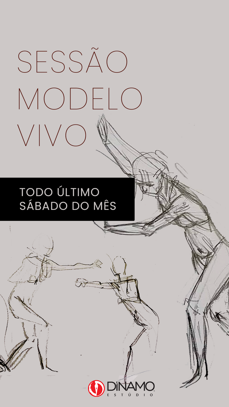 Sessão de Modelo Vivo no Dínamo Estúdio