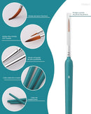 Miniatura Pincéis Art Painting - 11 Peças de Cabelo de Doninha