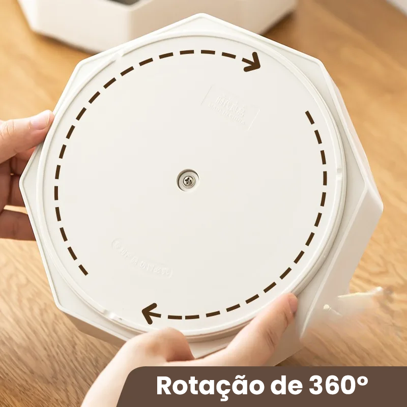 Organizador de Canetas Giratório 360°: Mantenha seu Espaço Organizado com Estilo