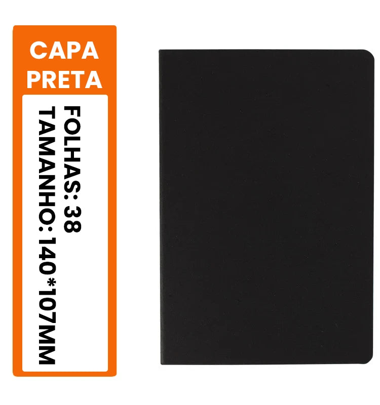 Caderno A5 com 76 Páginas em Branco - Ideal para Desenho e Escrita Criativa